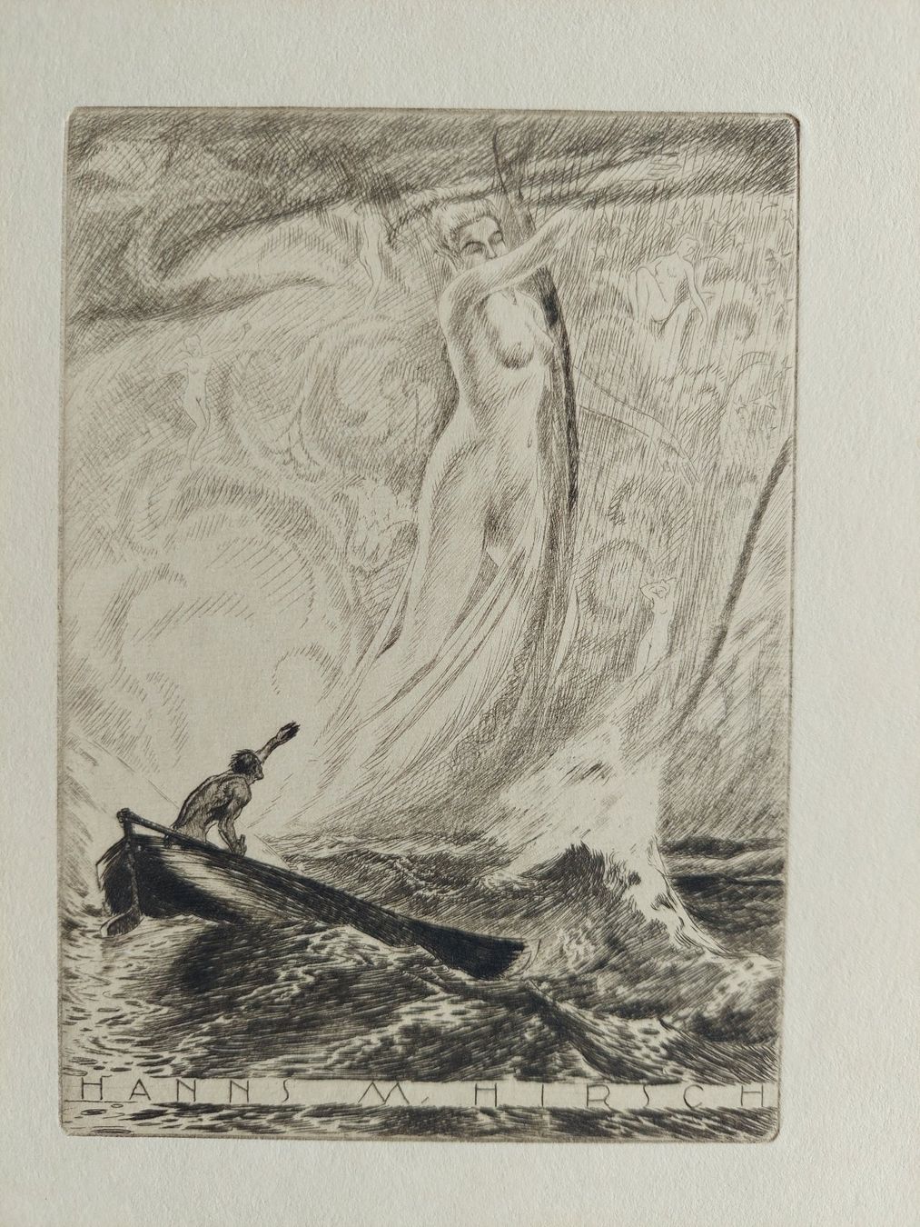 Tableaux: Exlibris Karl Blossfeld - Original Radierung Erotik – D'occasion à Obfelden par Exlibris-Art