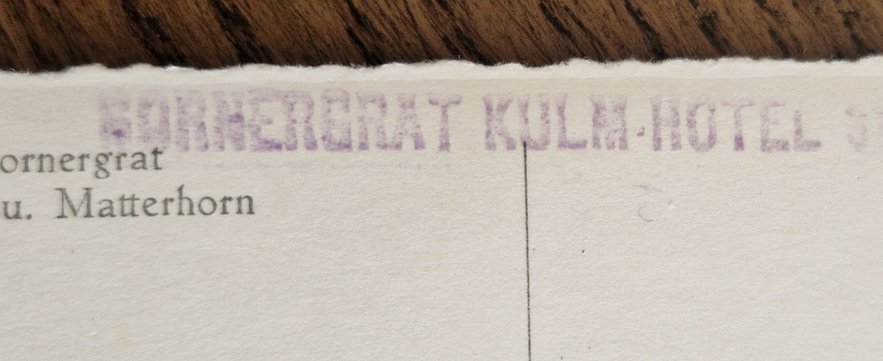 Cartoline postali: Zermatt Gornergrat Kulmhotel – Usato da Ebikon venduto da Donar50 1