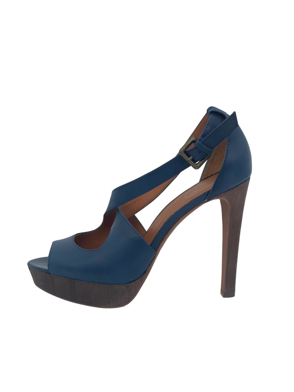 Ash Scarpe da donna: Ash Leather Sandale mit Absatz EU 38 Blau – Usato da Zürich venduto da shoe_shop