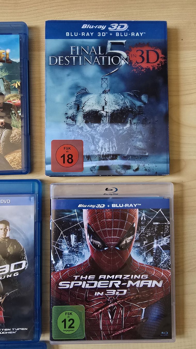 Tutti i DVDs: "3D" BLUE RAY SAMLUNG (14 Stück). – Usato da Moosseedorf venduto da dkdk09 3