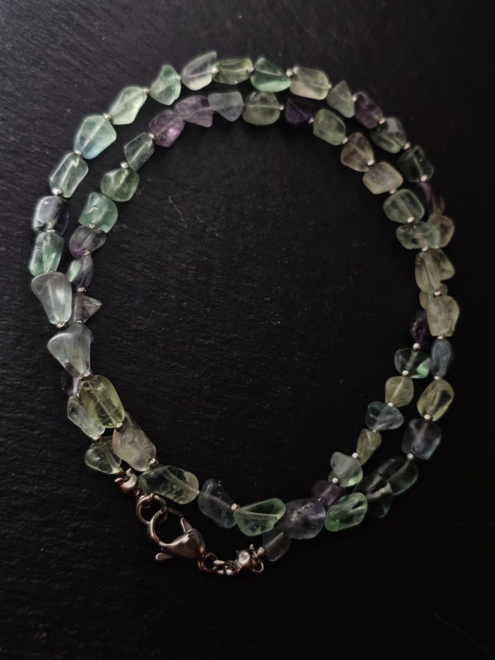 Catenine: Multi Fluorit Kette Edelstein Edelsteinkette – Nuovo (secondo la descrizione) da Riedt b. Erlen venduto da Gottestraene 5