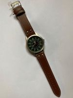 Herren Armbanduhr mit Lederarmband