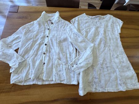 SIMCLAN Traum Leinen Ensemle 36 Tunika und Jacke NWT