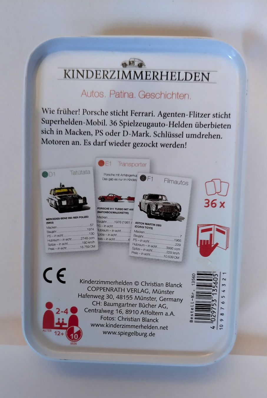 Spiele: Auto Quartett - Kinderzimmerhelden / Mit Blechdose ab Fr. 8. – Gebraucht aus Bellach von JingleJerry 2