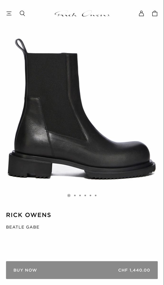 Rick Owens Scarpe da uomo: Rick Owen Stiefelette grosse 40 – Usato da Allschwil venduto da Figidindia 3