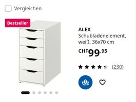 Korpus mit Schubladen ALEX