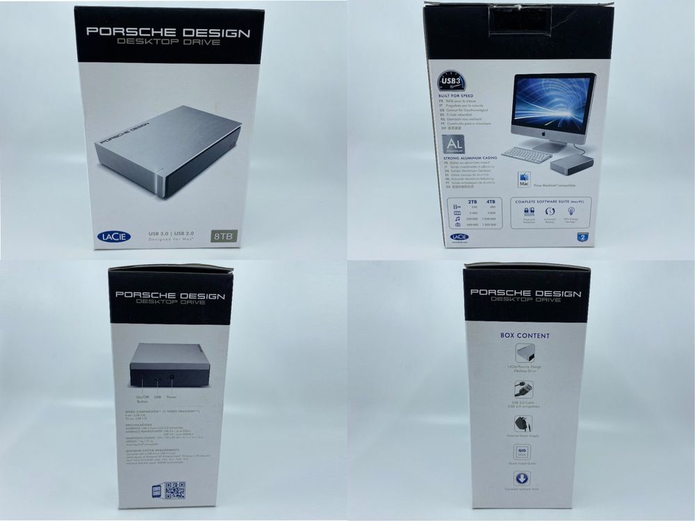 Lacie Dischi rigidi: LaCie Porsche Design Desktop Drive 8 TB - P9233 USB3 – Usato da Langwiesen venduto da Restposten-24 2