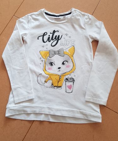 T-Shirt langarm für Mädchen Grösse 128/7 bis 8 Jahre