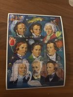 Grenada/Grenadines Briefmarkenblock, Musik, Top Zustand!