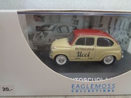 Eaglemoss 1:43 Classic Car Fiat 600 AUTOSCUOLA 1955