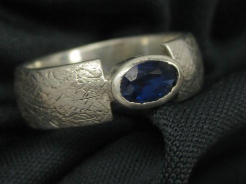 Ringe: Ring Silber 925 + MP blauer Spinell synthetisch Gr. 53 – Gebraucht aus Ermatingen von Decovin 3