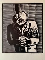 Wolfgang Mattheuer – grosser Holzschnitt