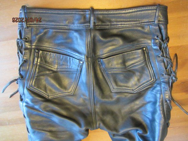 Pantaloni: Motorrad Lederhose mit Schnürung – Usato da schönenwerd venduto da kusi027 4