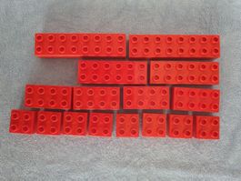 Lego Duplo (E88) Bausteine rot diverse Grössen
