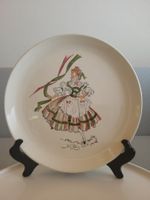 60er Jahren Schweiz " Ziegler " Keramik Wandplatte Tänzerin