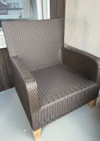 Poltrona da giardino in rattan marrone buone condizioni