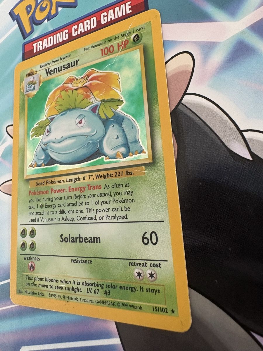 Pokémon Carte collezionabili: Venusaur (Bisaflor) 15/102 Base Set EN – Usato da Buchs SG venduto da Techniquez 6