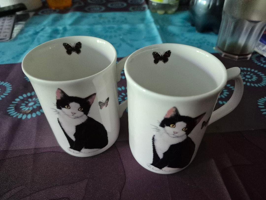 Tasses: 2 mugs motif chat – Neuf (Voir description) à Lausanne par Nerfert