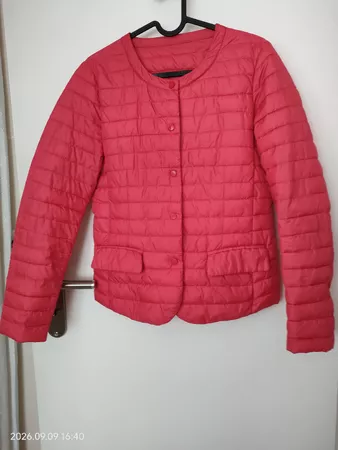 Damen Steppjacke pink leicht mit Knöpfen guter Zustand