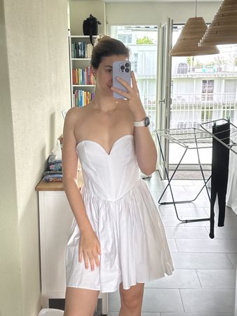 Zara Kleid, weisses Sommerkleid, Gr. M - NEU m. Ettikette