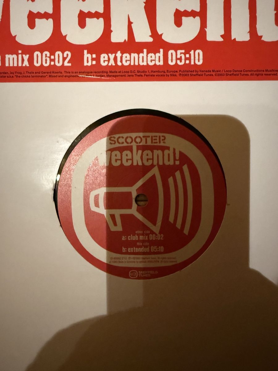 Dischi in vinile: Scooter - Weekend! (Trance) – Usato da Grafstal venduto da cacau25 1