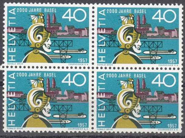 Alle Briefmarken: SBK 331.2.01 im 4er-Block postfrisch – Gebraucht aus Bürglen TG von StampGraf