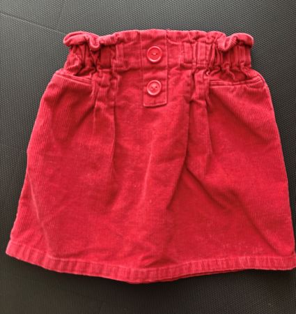 Roter Rock aus Cord, Tschibo, 122/128