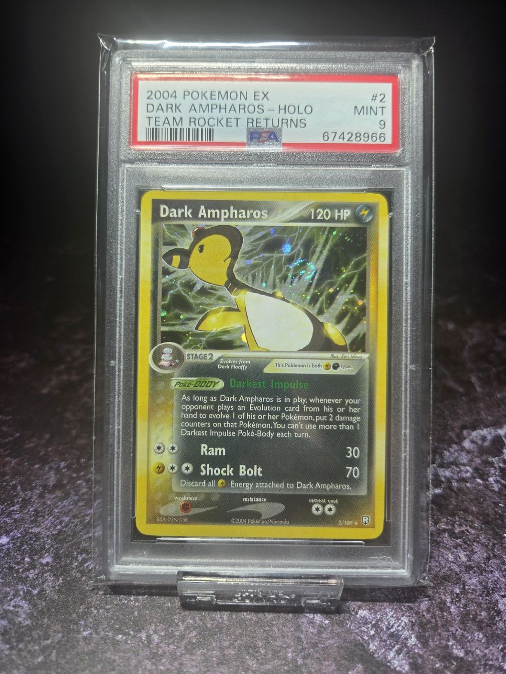 Pokémon Sammelbilder & Trading cards: 2004 POKEMON EX TEAM ROCKET RETURNS 2 DARK AMPHAROS HOLO – Gebraucht aus Lauerz von gp9_zt9k 1