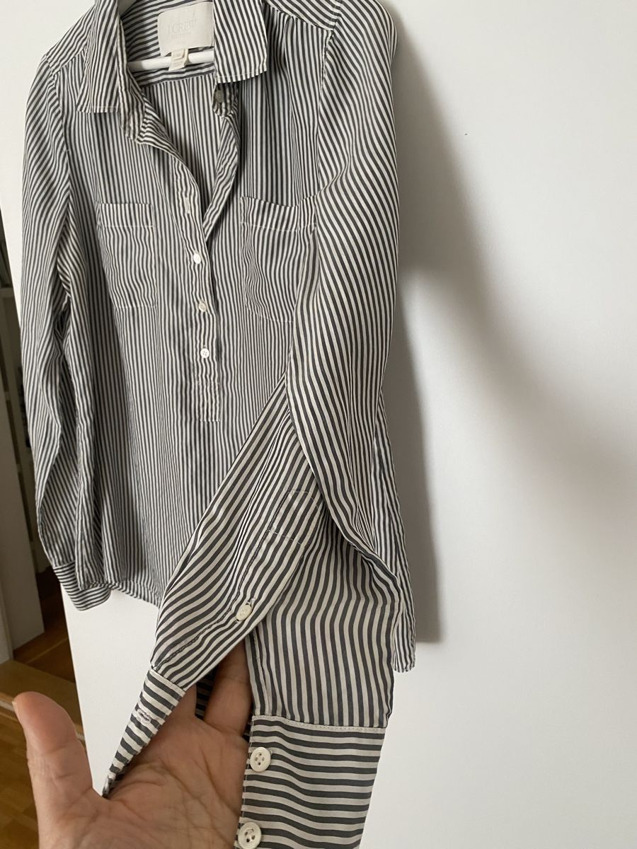 J.Crew Camicette: J.Crew Collection 100% Silk Striped Blouse – Nuovo (secondo la descrizione) da Herrliberg venduto da non_5qdb 2