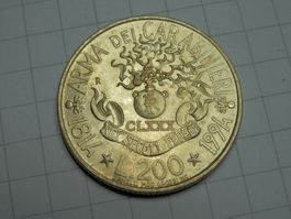 Italien 200 Lire, 1994 180 Jahre Carabinieri (1814-1994)
