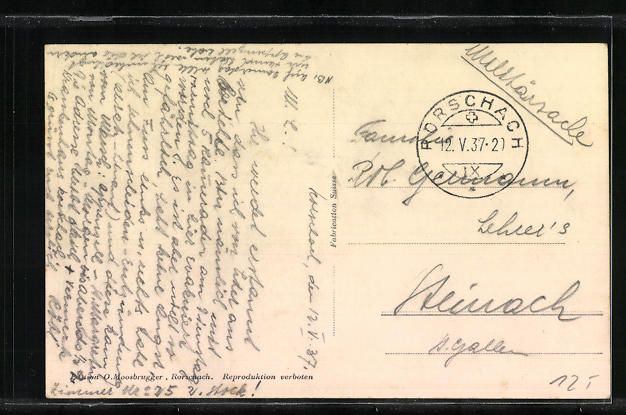 Cartes postales: AK Rorschach, Städtisches Krankenhaus – D'occasion à Berlin par bartko-reher 1