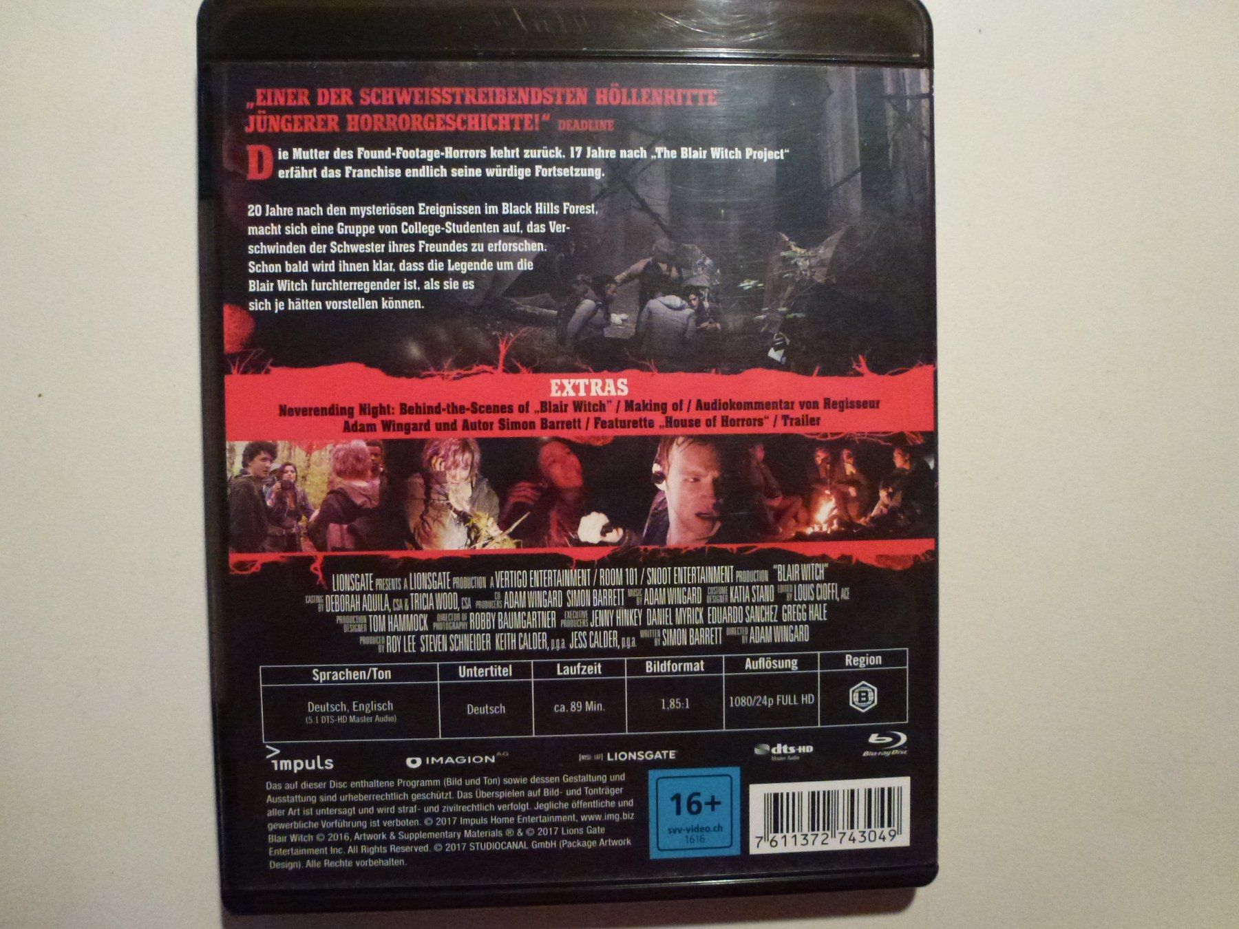 Tutti i DVDs: Blair Witch (Blu-Ray) – Nuovo (secondo la descrizione) da Bern venduto da Frebo 1