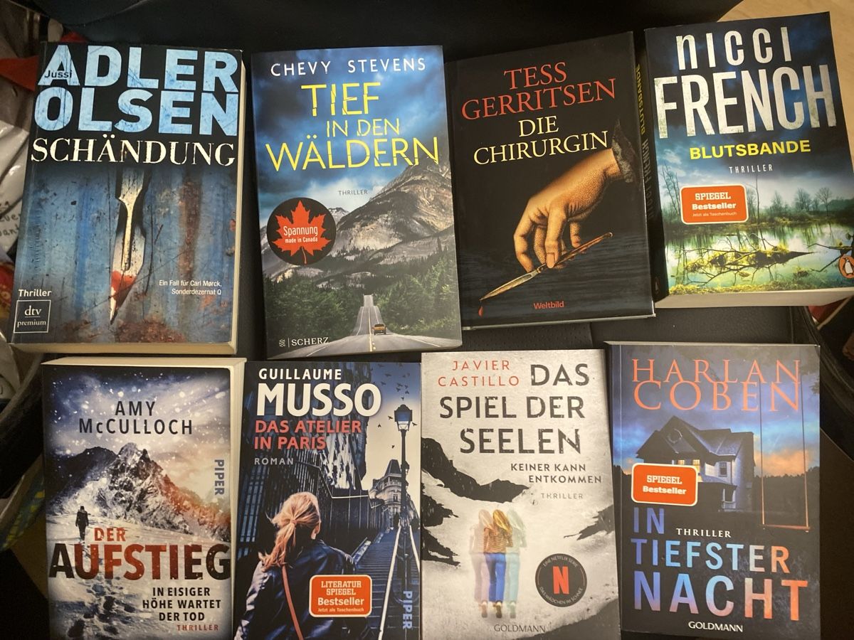 Livres: 8 spannende Thriller  – D'occasion à Erlinsbach SO par Silverstorm