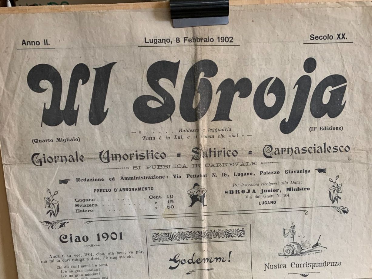Dokumente: Ticino - Lugano - "Ul Sbroja" - 1902 – Gebraucht aus Sorengo von 74in 1