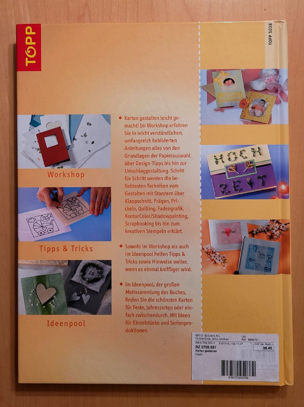 Livres: 1x1 kreativ Karten gestalten - TOPP Verlag – Neuf (Voir description) à Madiswil par Laubfleck 1