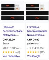 Kennzeichen-Halter (FrameLess)