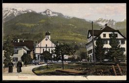 AK Sachseln, Ortsansicht mit Kirche