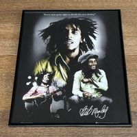 Bob Marley im Bilder Rahmen 40x50