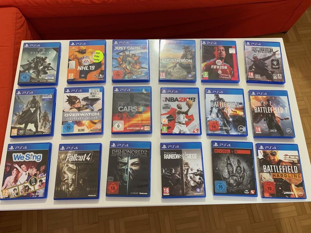 18 Stücke Playstation 4 Spiele  Kaufen auf Ricardo