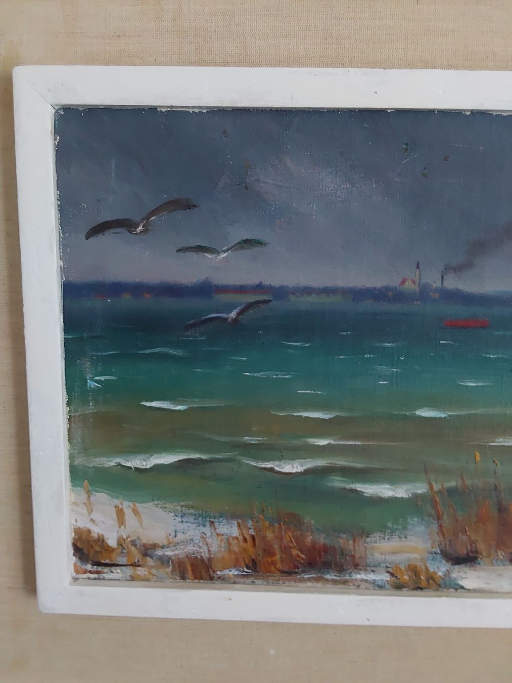 Dipinti: Emil Steiger. Original Oelbild. Blick nach Romanshorn. – Usato da Steinach venduto da Chilli1957 3