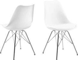 Weisse Design Stühle, 8 Stk., neuwertig, Top Zustand!