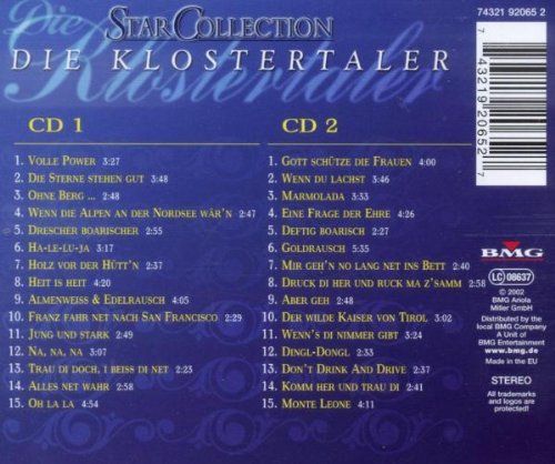 CD: Klostertaler: Star Collection - 2CD – Nuovo e nell'imballaggio originale da Steinhausen venduto da Vilivinili 1