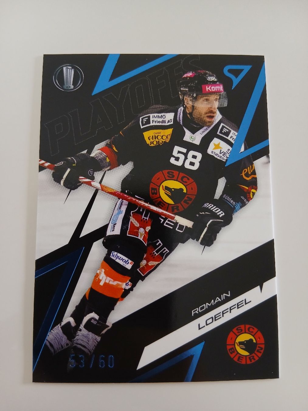 Sportzoo Sammelbilder & Trading cards: Romain Loeffel Blau 53/60 SCB  – Neu (gemäss Beschreibung) aus Taverne von damigiano