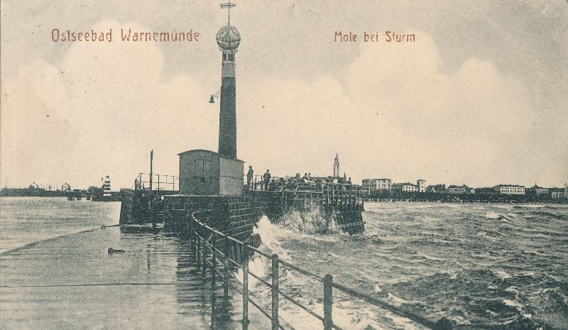 Cartoline postali: Warnemünde - Ostseebad + 1911 – Usato da Emmenbrücke venduto da teestube
