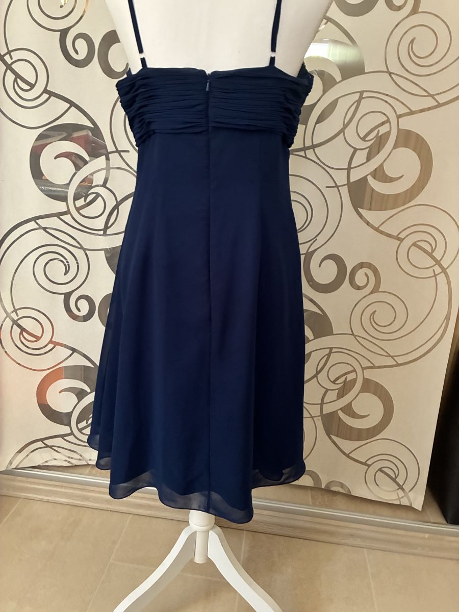 Vestiti: Festliches Kleid dunkelblau Grösse 42 mit Perlen  – Nuovo (secondo la descrizione) da Dietikon venduto da ebegab 3