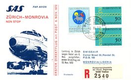 enveloppes 1er vol et commémoratives