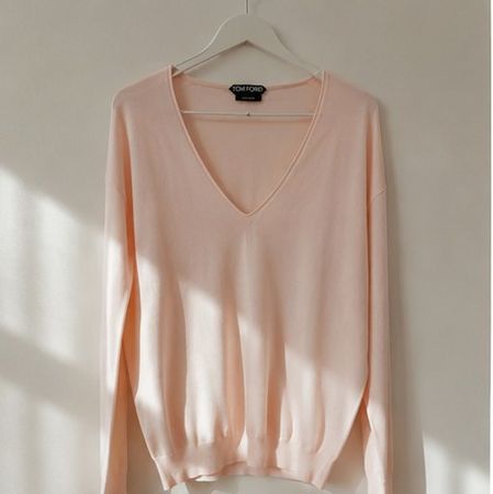 Pullover *Tom Ford* 100% Kaschmir, S, Apricot, Rosa, weich