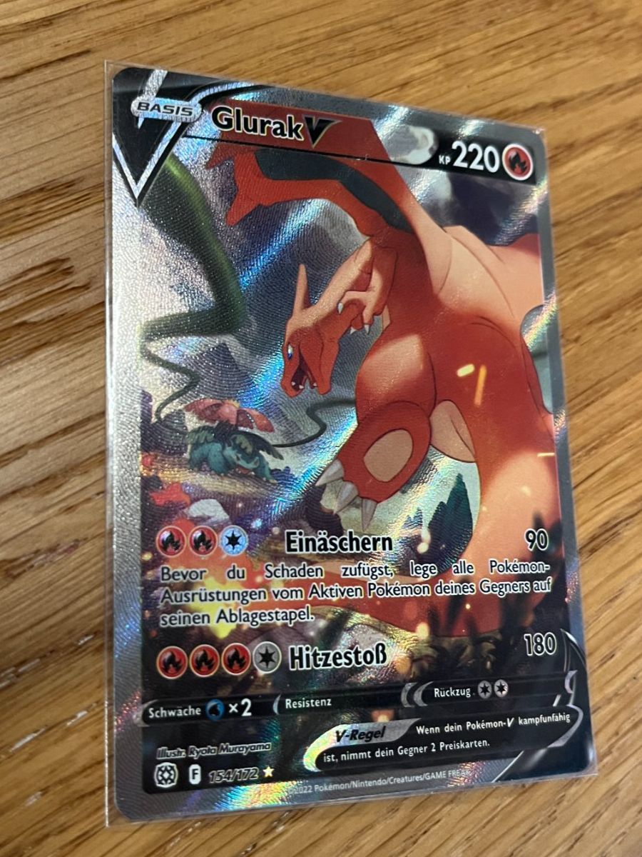 Pokémon Cartes à collectionner: Glurak V (BRS 154) – Neuf (Voir description) à St. Niklaus VS par tru_vj5x