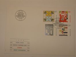Werbemarken FDC Werke von Schweizer Frauen 07.09.1993