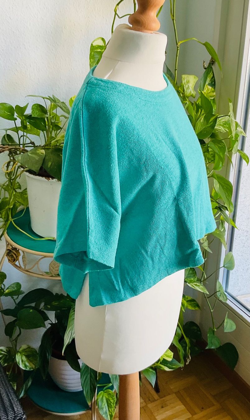 Tops: Pull coton oversize MES SŒURS ET MOI court turquoise, t. M – Neu (gemäss Beschreibung) aus Genève von Mazelyne 4